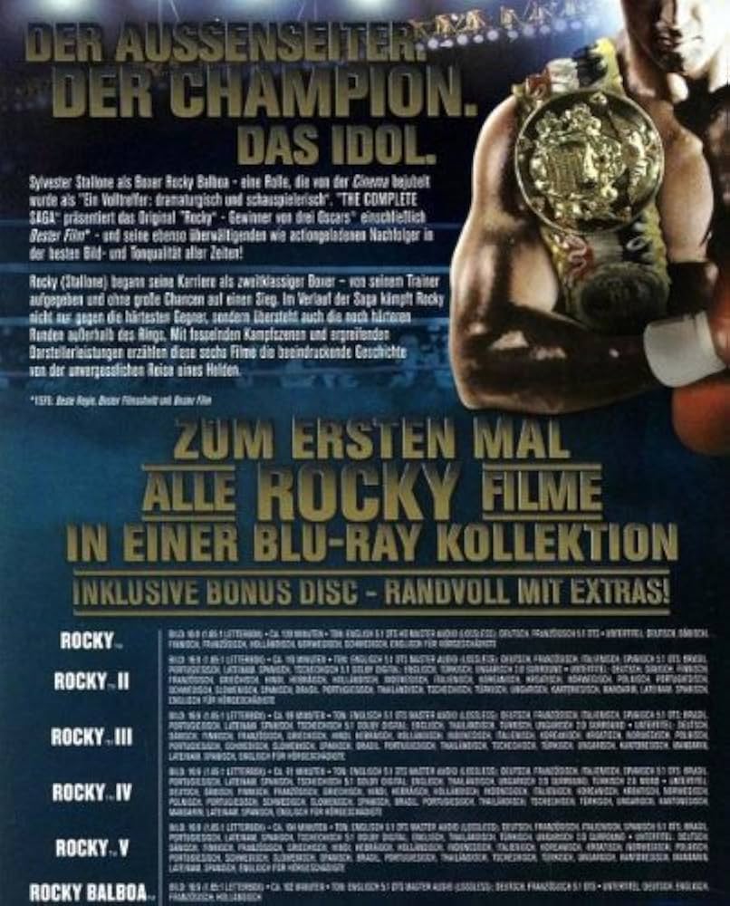 Amazon.co.jp | Rocky 1-6 - The Complete Saga DVD・ブルーレイ